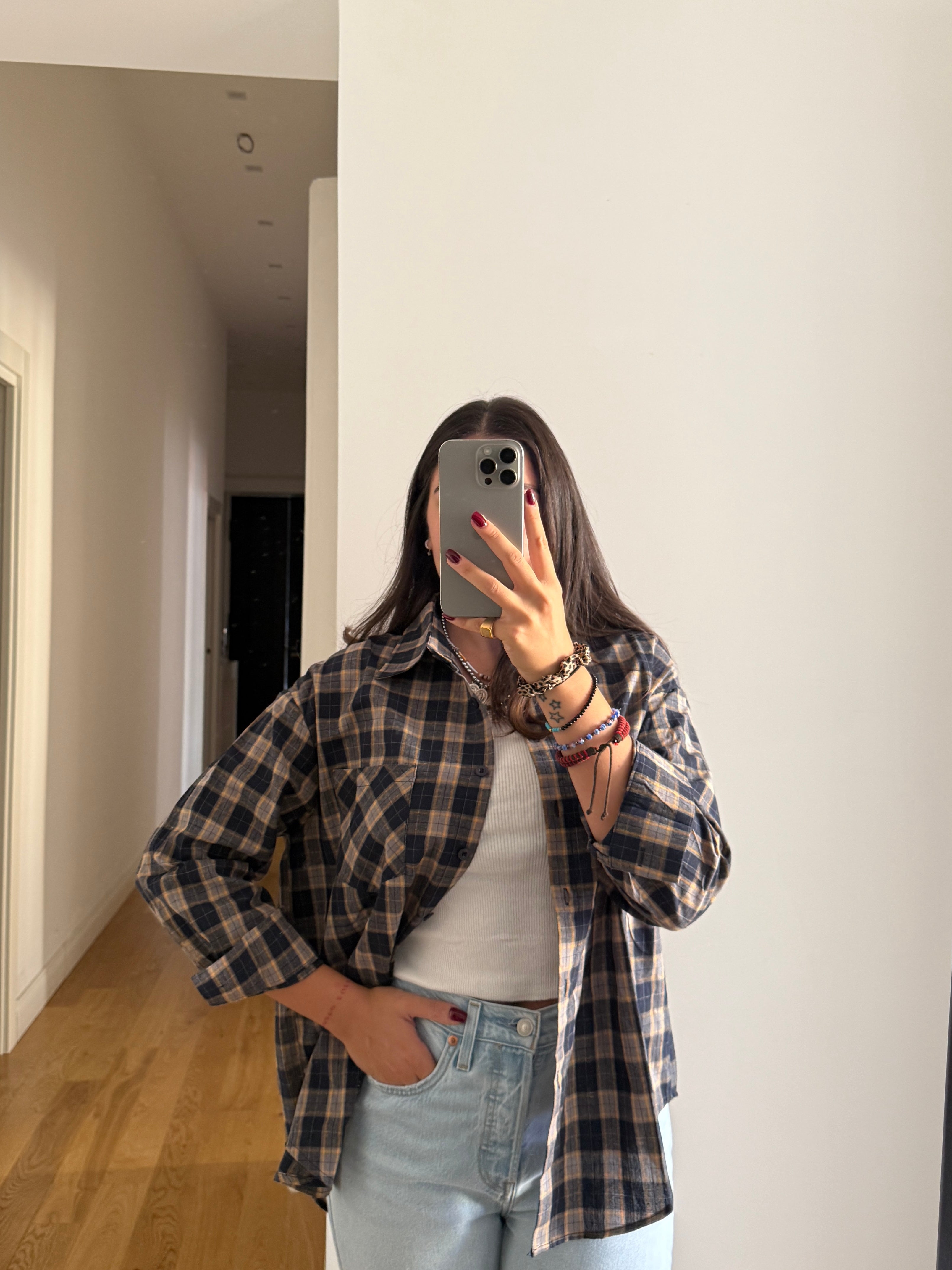 Camicia a quadri leggera