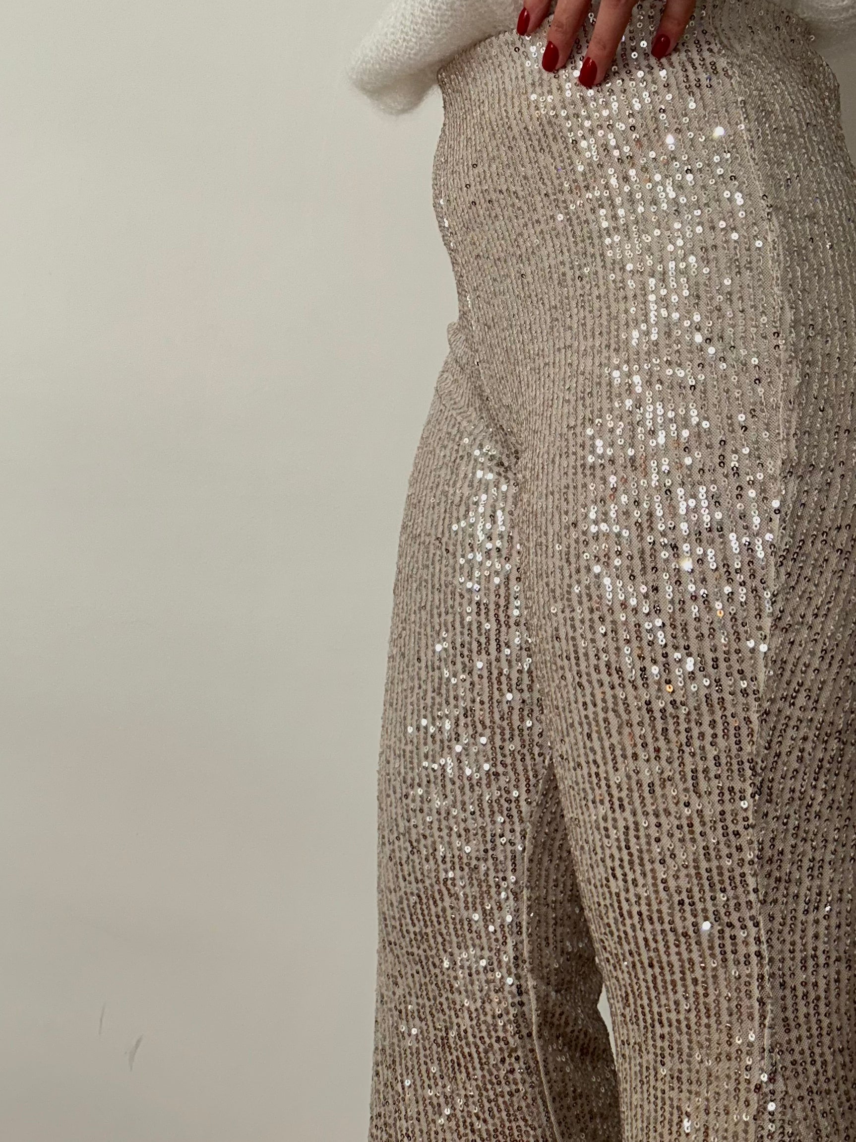Pantalone in paillettes