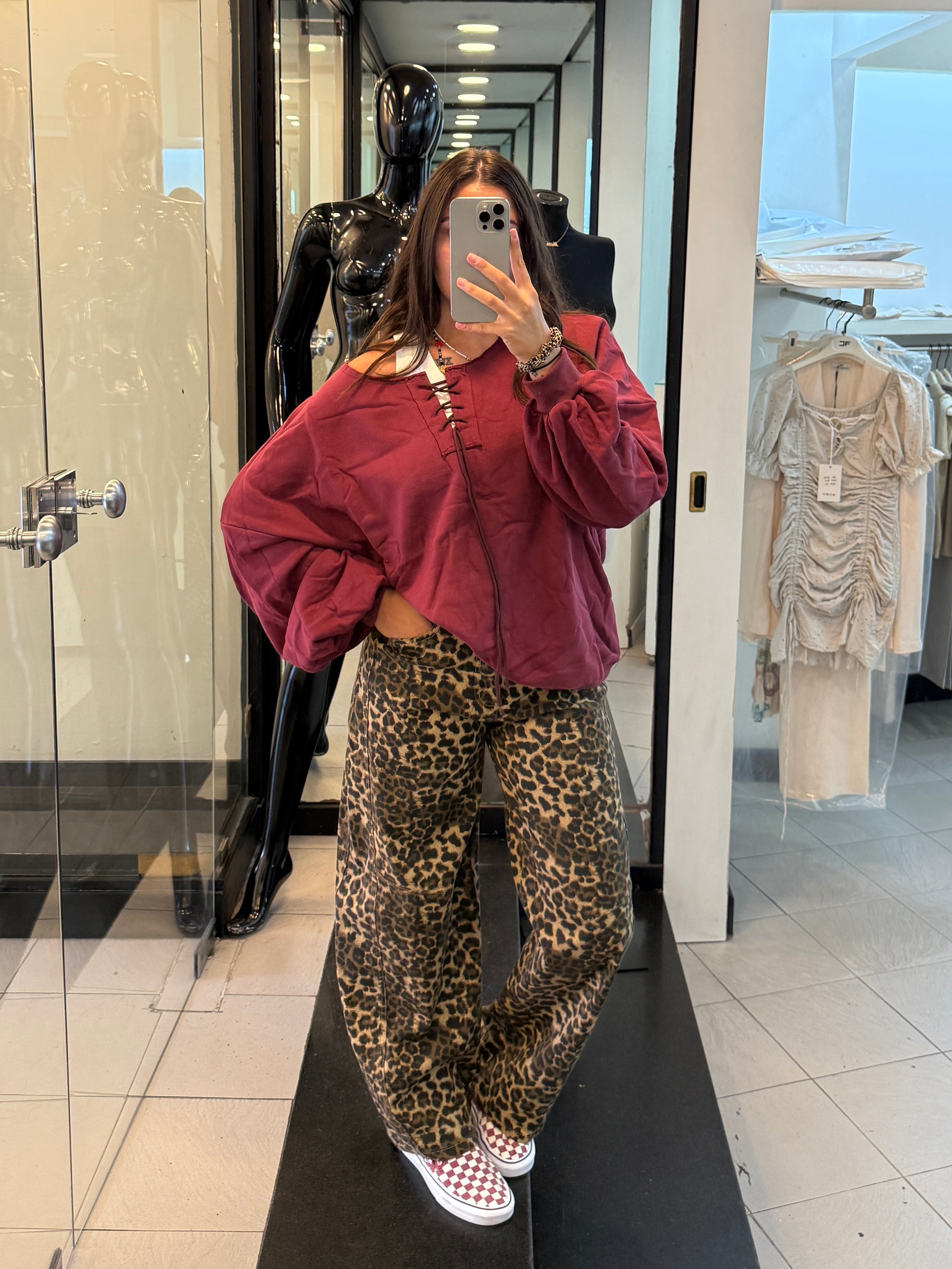 Denim animalier