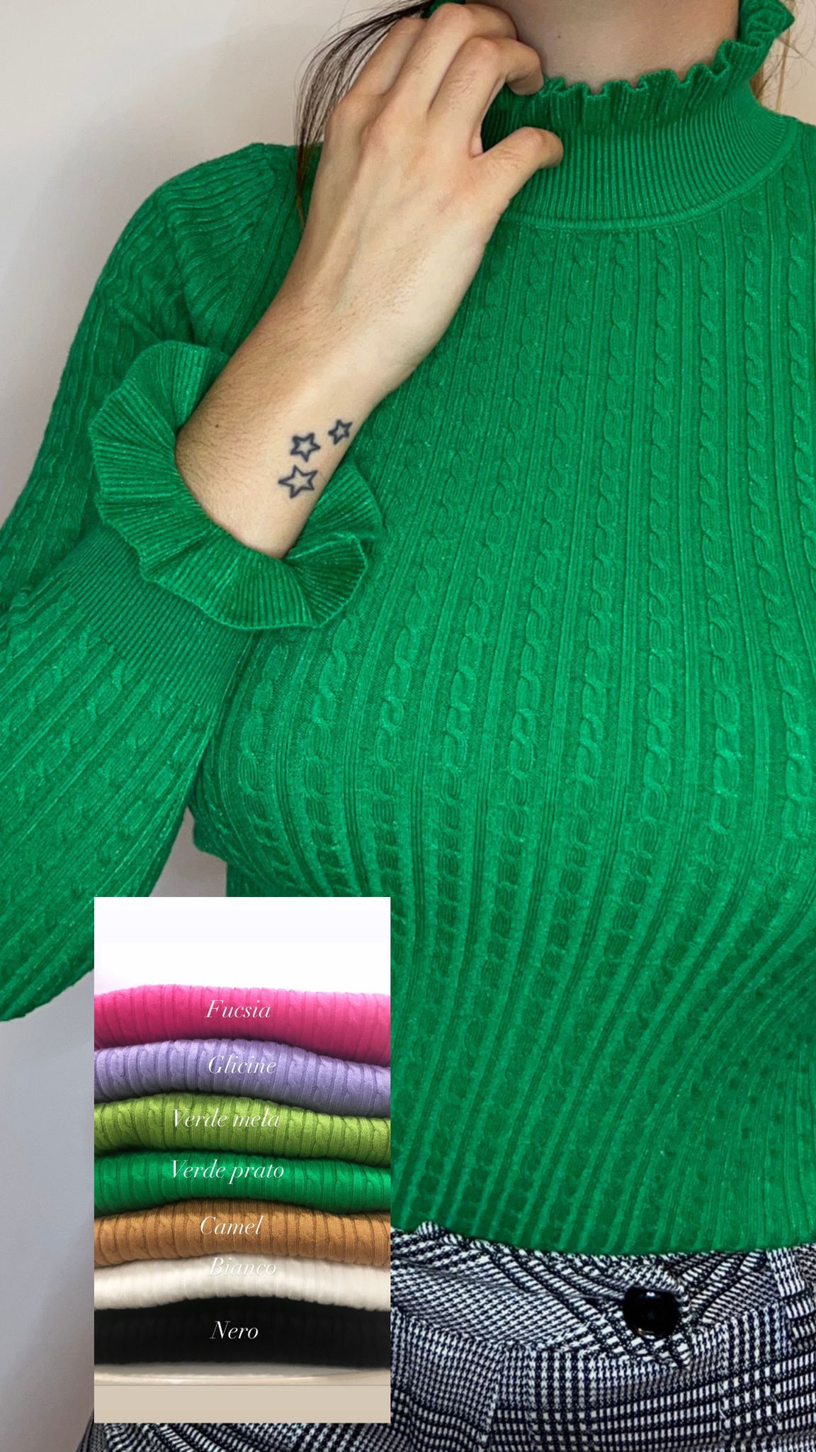 Pull treccine in vari colori