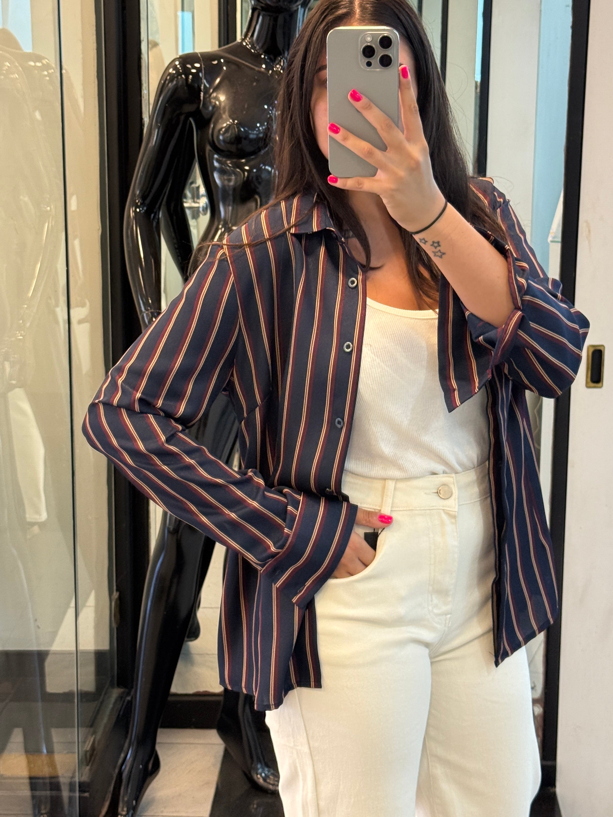Camicia a righe