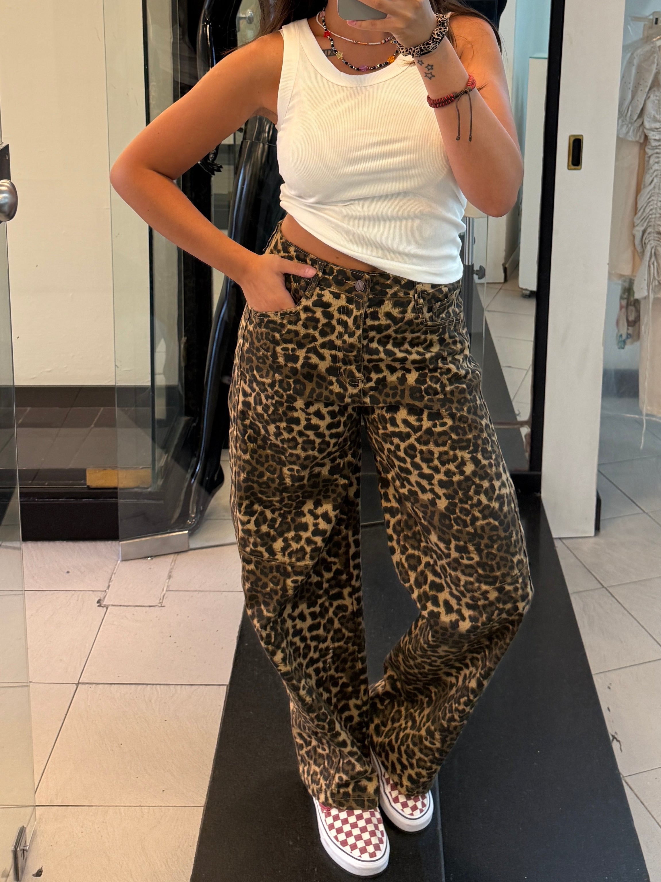 Denim animalier