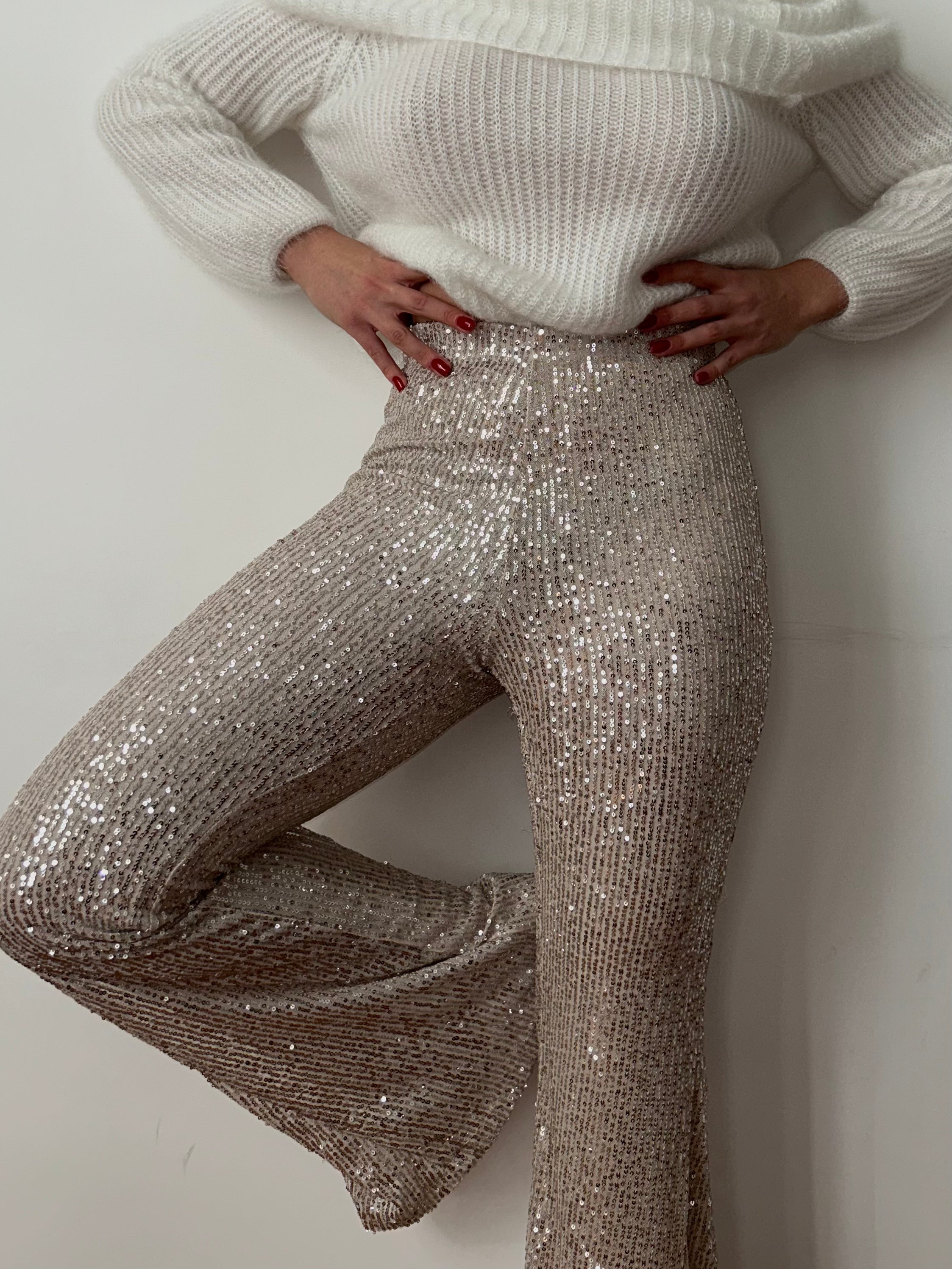 Pantalone in paillettes