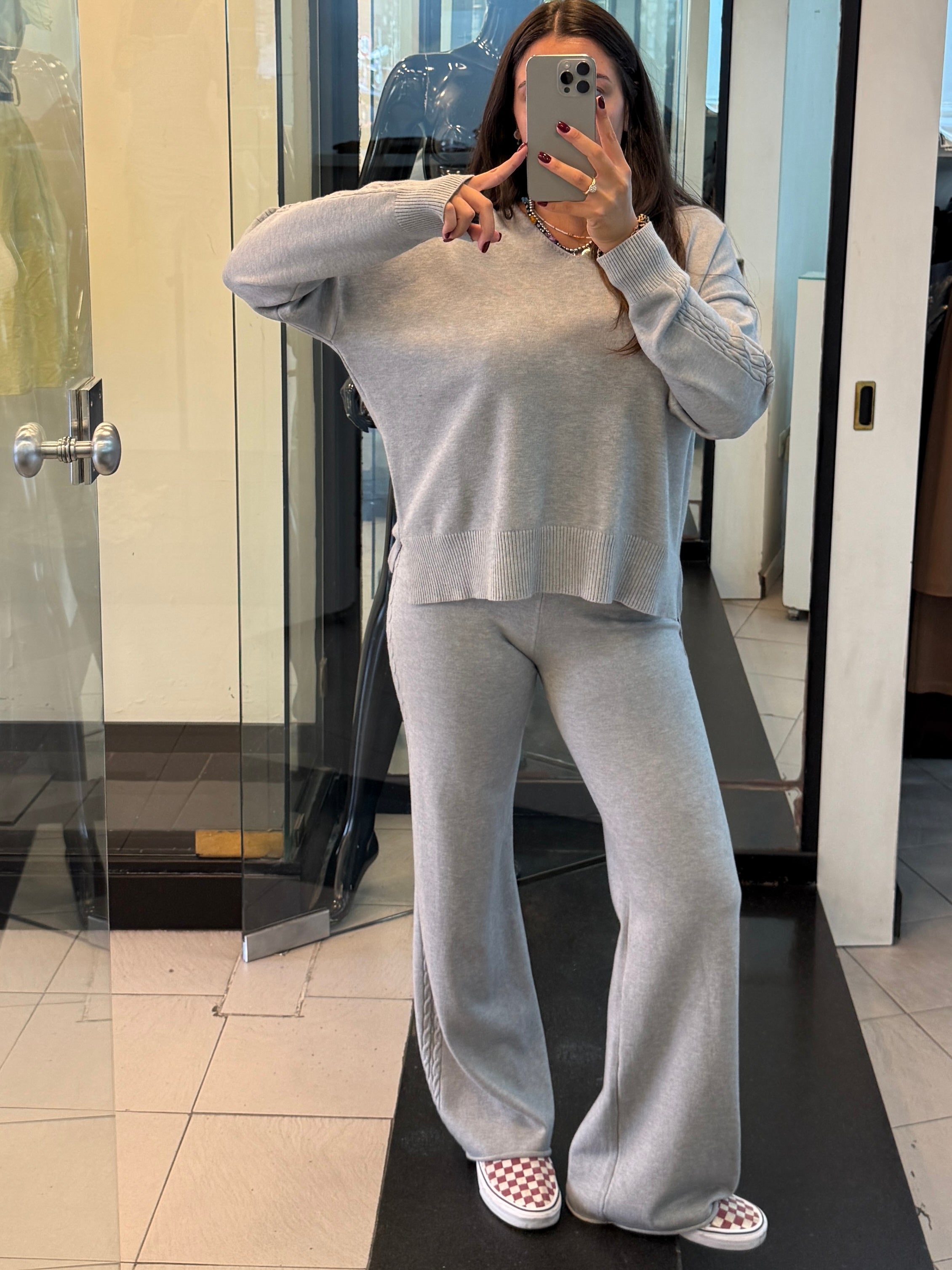 Coordinato treccia