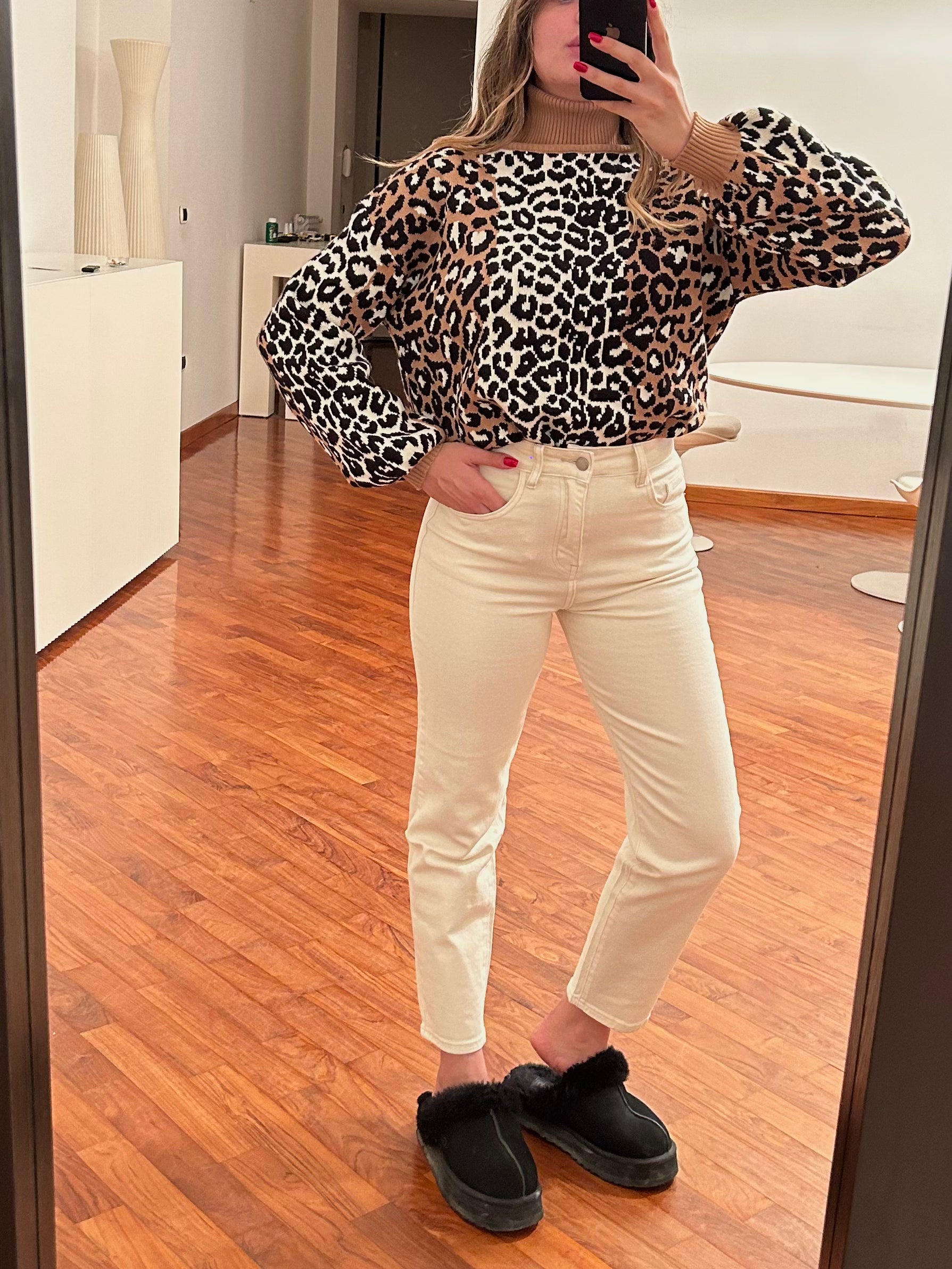 Jeans panna