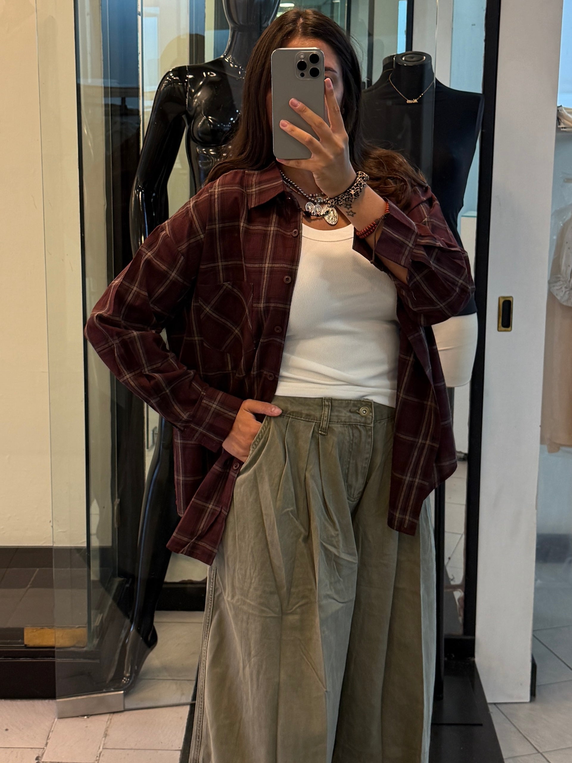 Camicia a quadri leggera