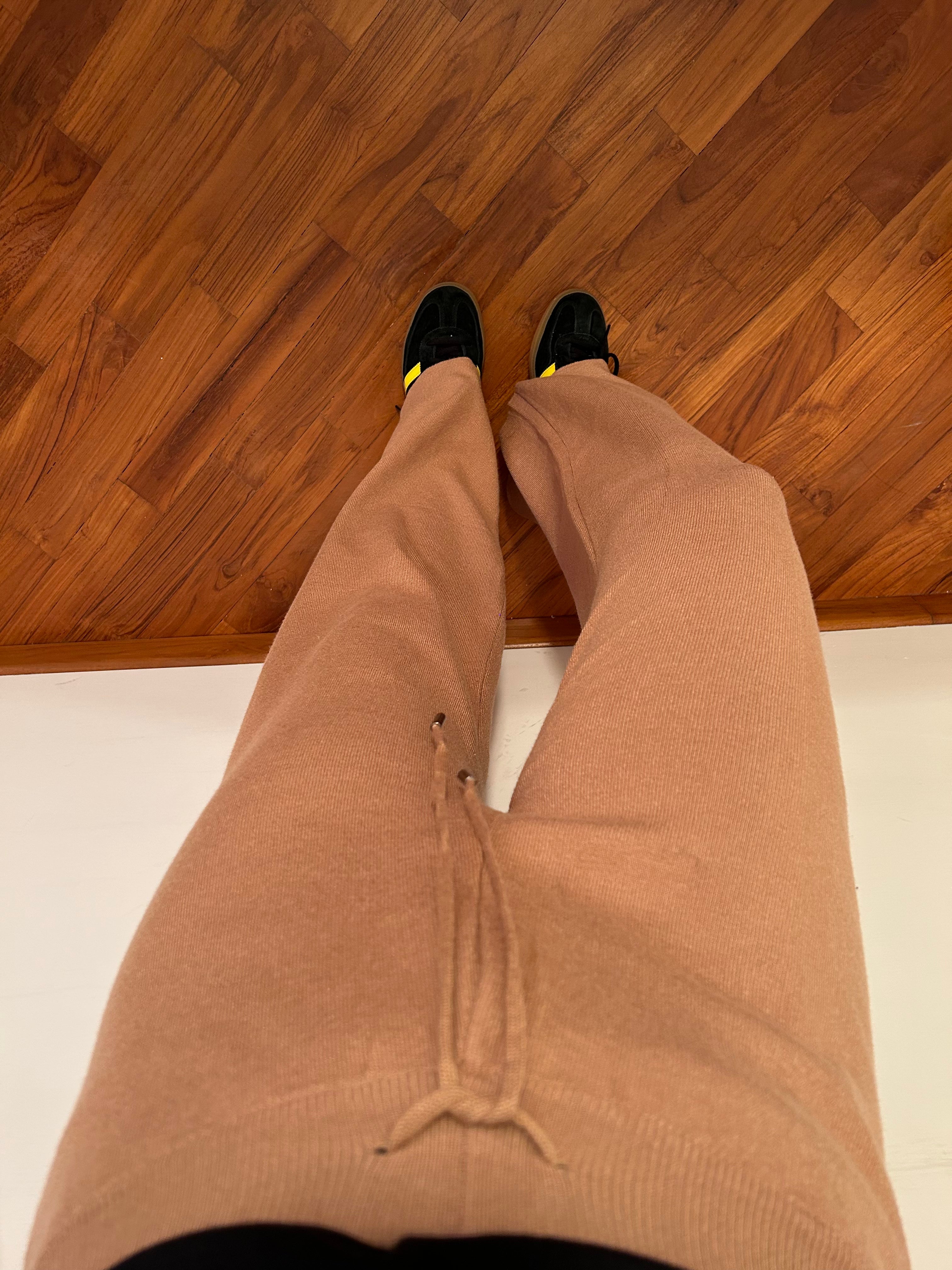 Pantalone in lana beige